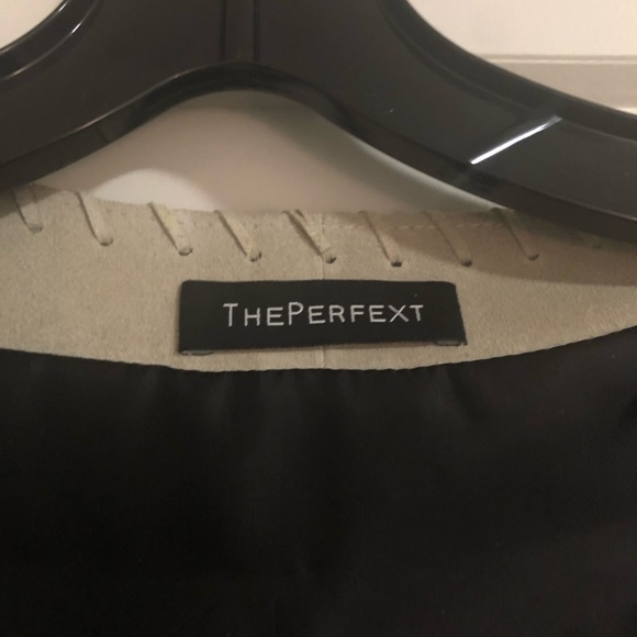 NWT ThePerfext Suede Christy Fringe Jacket - Picture 5 of 7